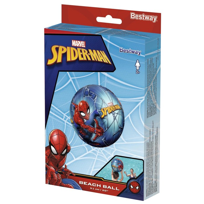 Мяч пляжный Spider-Man, d=51 см, от 2 лет