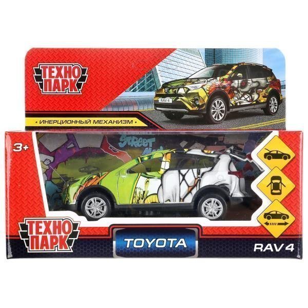 Машина металл Toyota Rav4 графити, 12см, в ассорт. инерц, в кор