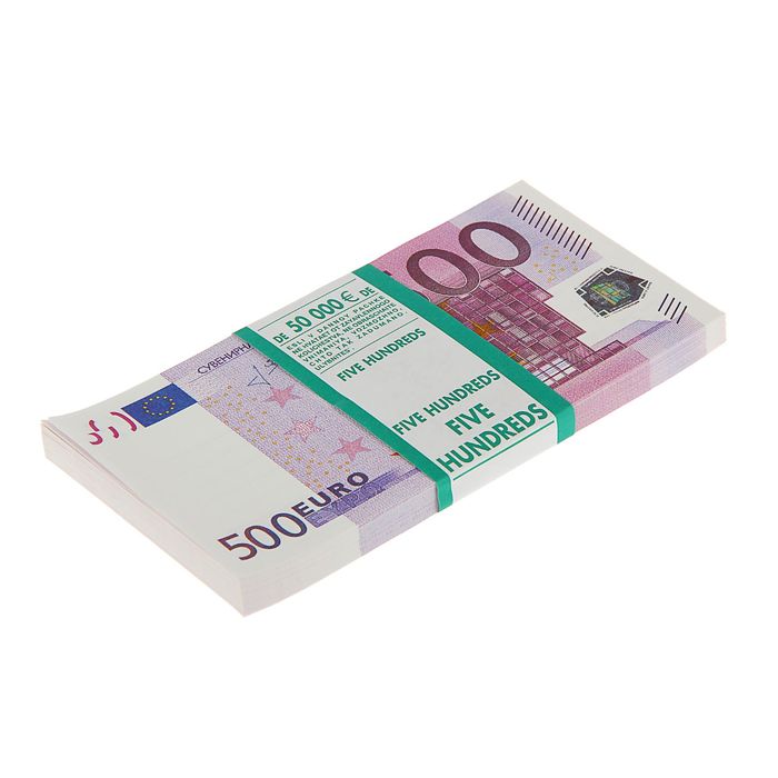 Пачка купюр 500 евро