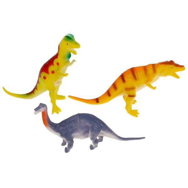Игрушка пластизоль Динозавры 3 шт/пакет, Играем Вместе