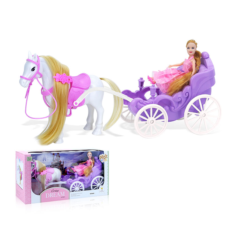 Карета с лошадью и куклой, коробка 686-805