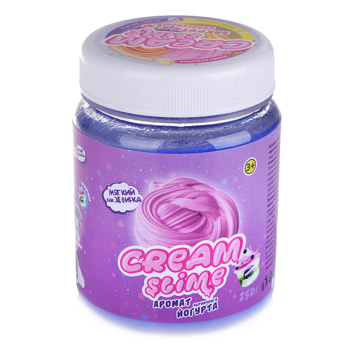 Игрушка Cream-Slime с ароматом черничного йогурта, 250 г
