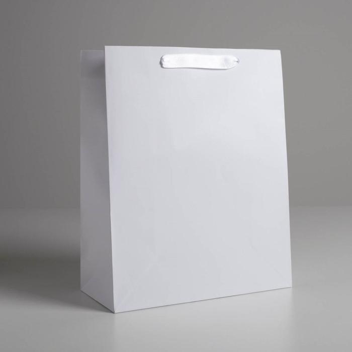 Пакет подарочный «Белый», 26 х 32 х 12  см