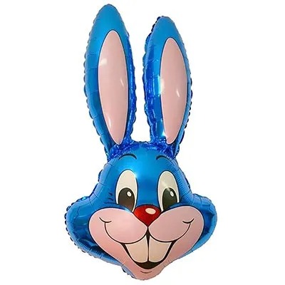 Шар фигура Кролик синий с гелием