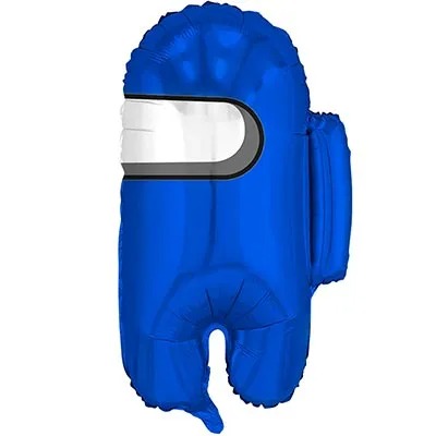 Шар фигура Космонавтик синий с гелием