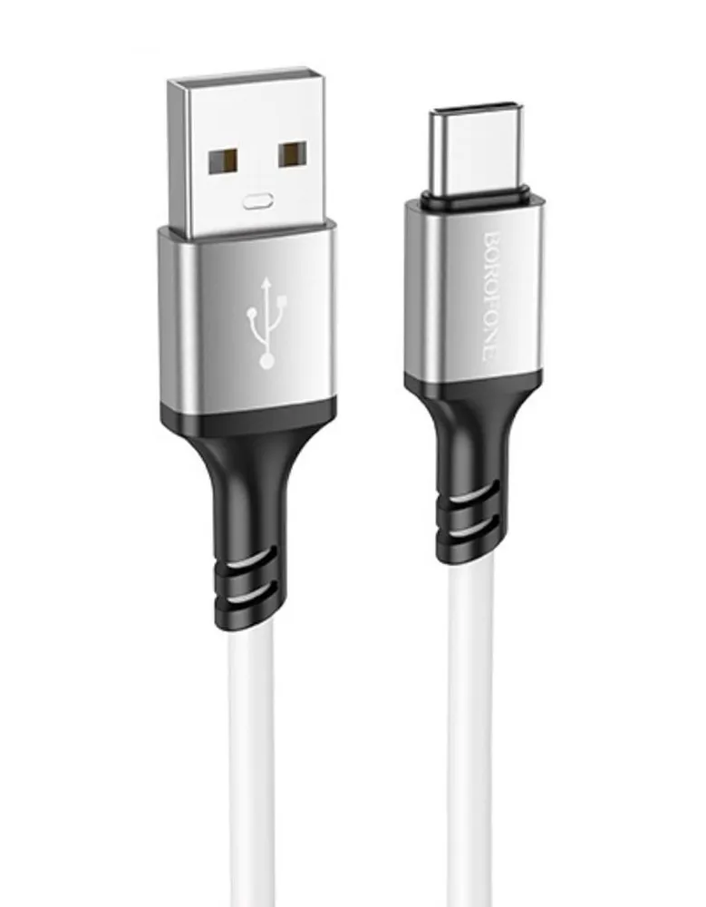 Кабель USB - Type-C Borofone BX83 Famous, 1.0м, 3,0А, цвет: белый