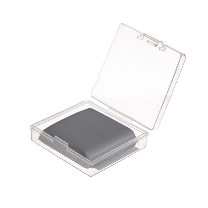 Ластик клячка прямоугольный серый (размер 37 х 35 х 0,9 мм) в коробочке