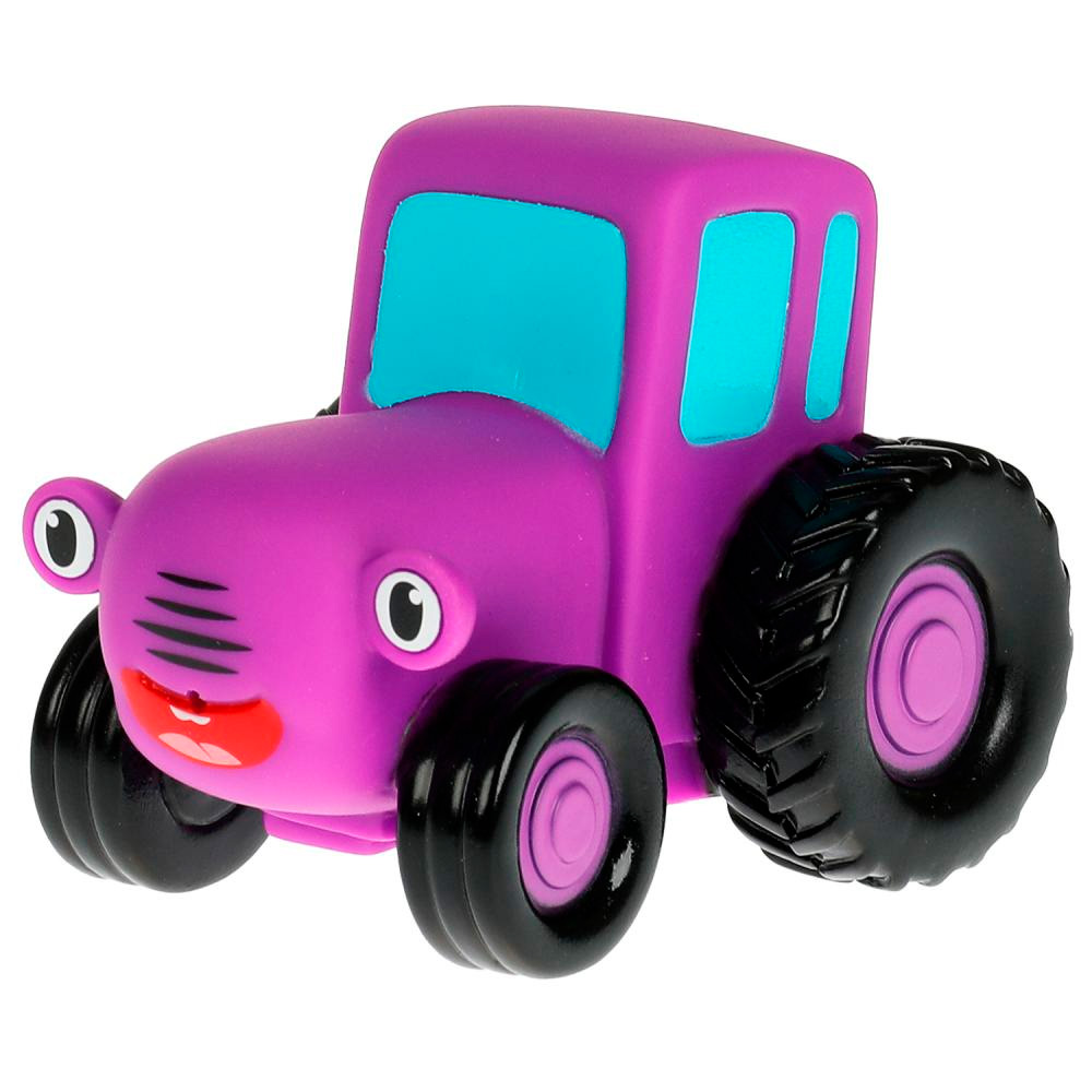 Игрушка для ванны Синий трактор, цвет розовый, 10 см