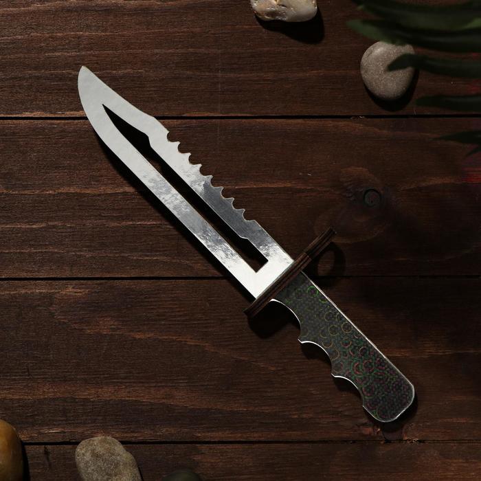 Сувенир деревянный «Штык нож», серое лезвие