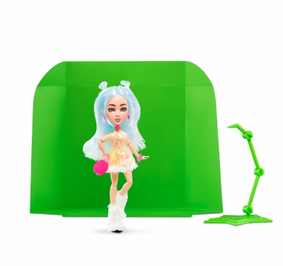 Кукла 1Toy SnapStarEcho 23 см, с аксессуарами, подставкой и зеленым экраном