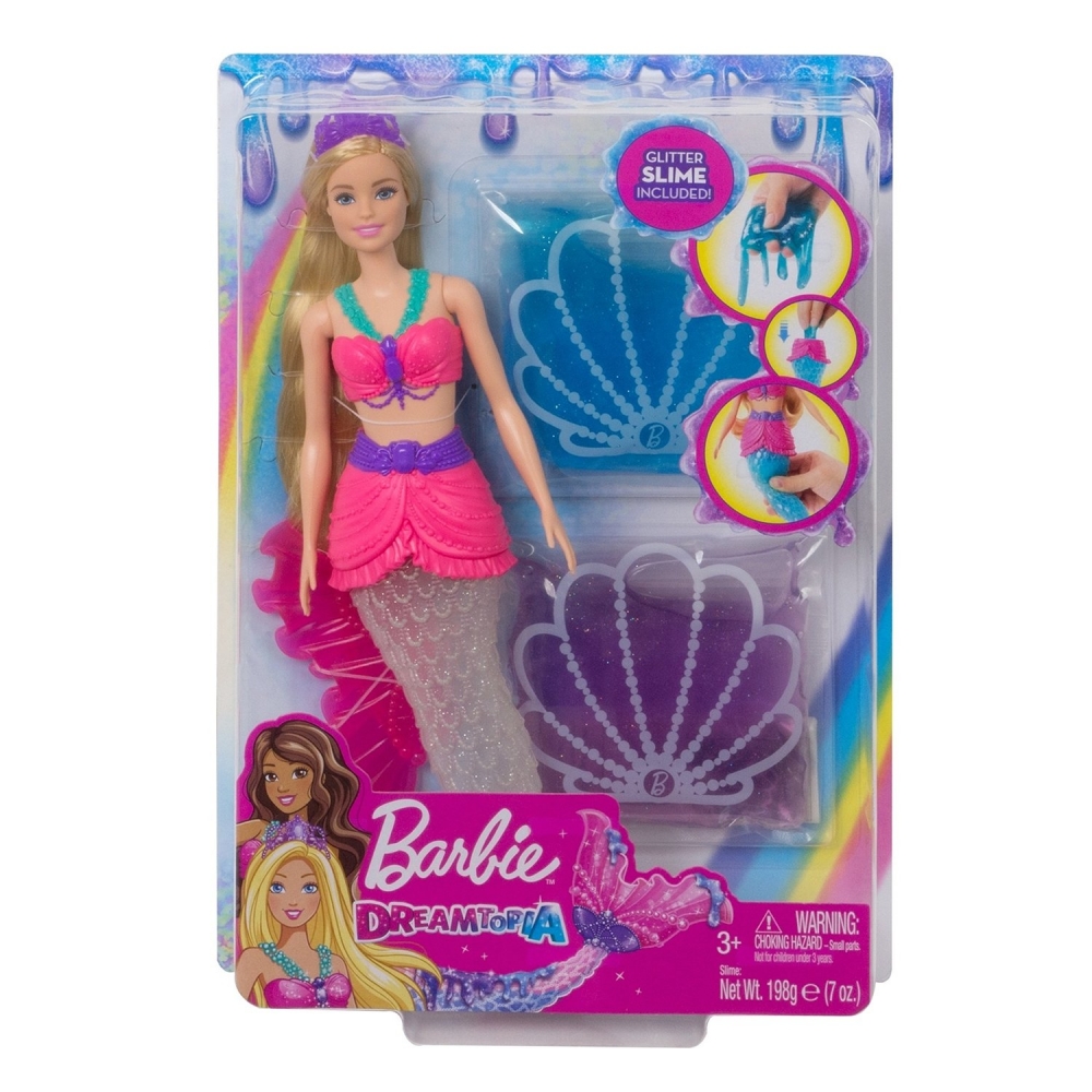 Кукла Barbie Русалочка со слаймом